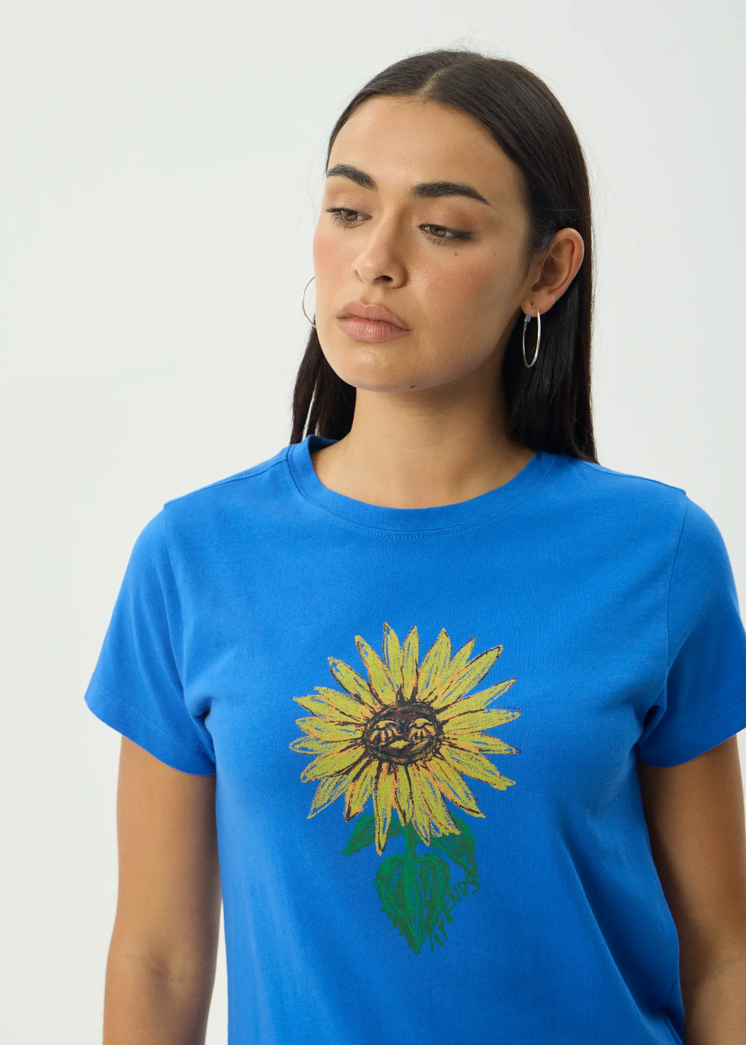 AFENDS Womens Sunnyflower - Regular Tee - Marina sold by Afends product image thumbnail 2