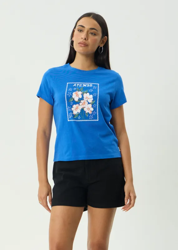 AFENDS Womens Anouk - Regular Tee - Marina sold by Afends