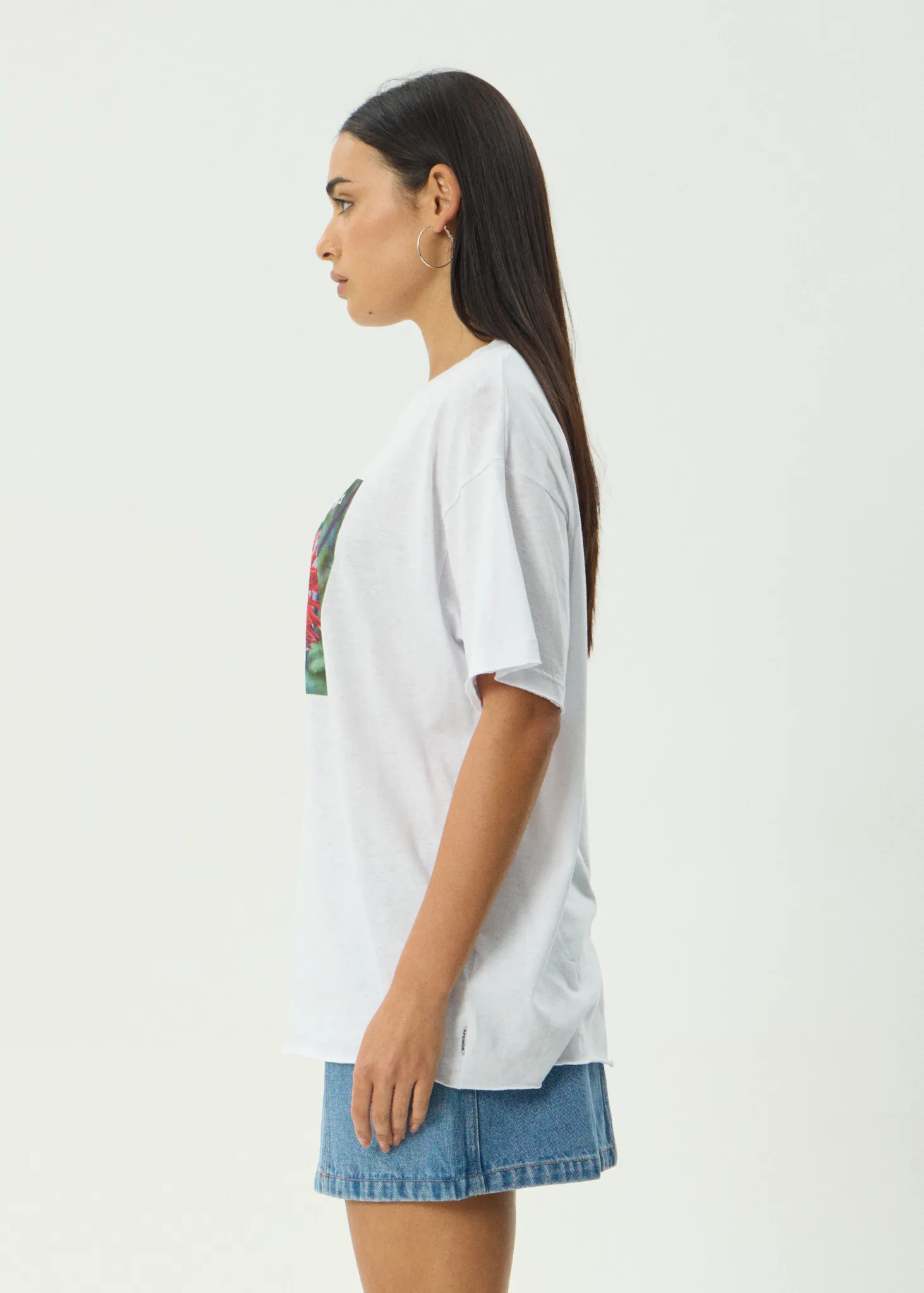 AFENDS Womens Open Up - Oversized Tee - White sold by Afends product image thumbnail 5