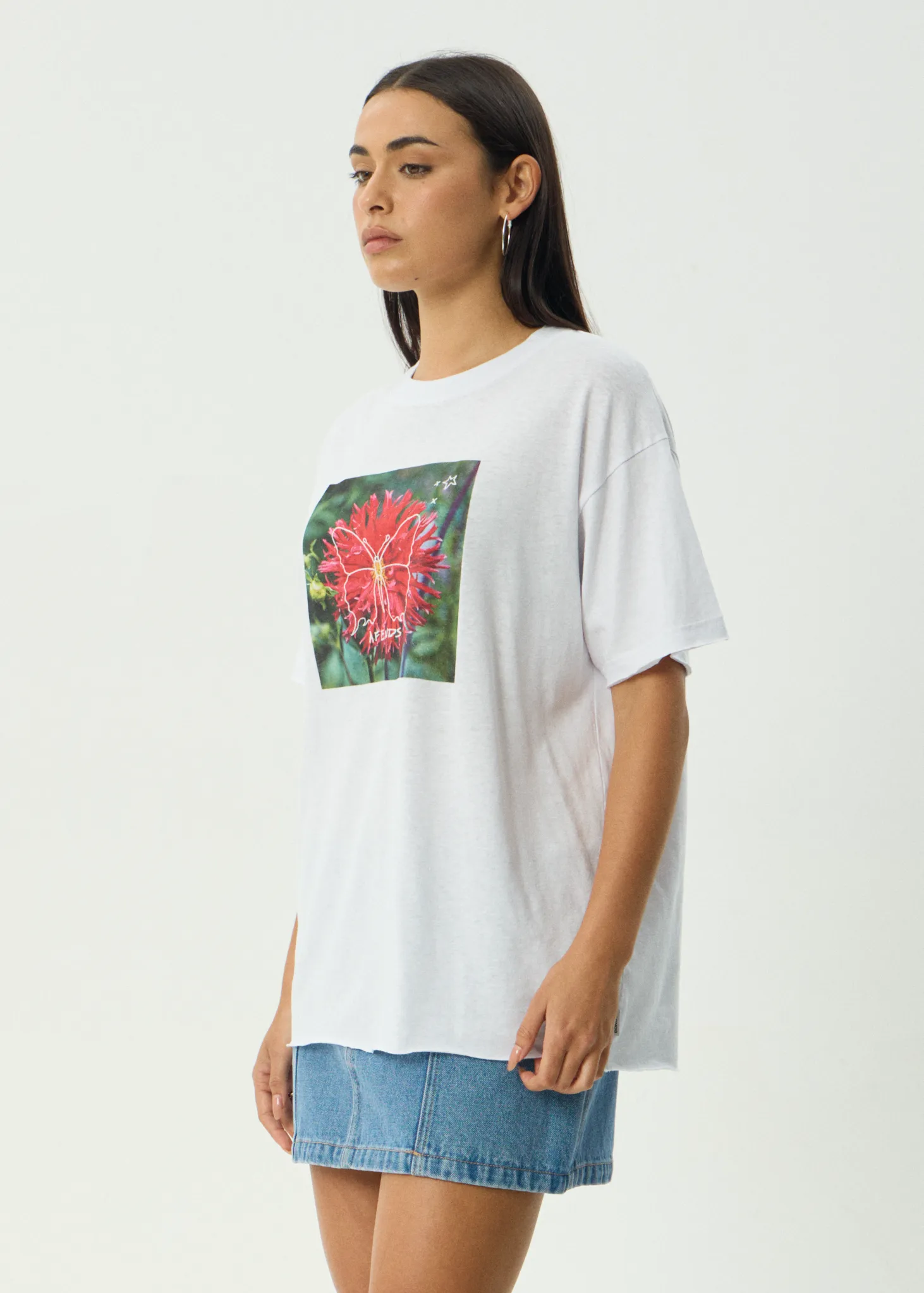 AFENDS Womens Open Up - Oversized Tee - White sold by Afends product image thumbnail 4