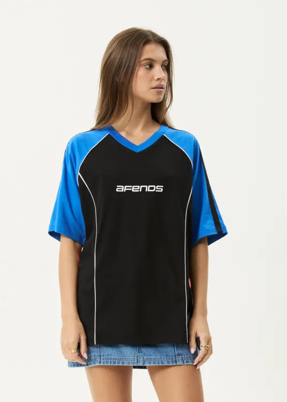 AFENDS Womens Fire Play - Oversized Tee - Black made by Afends