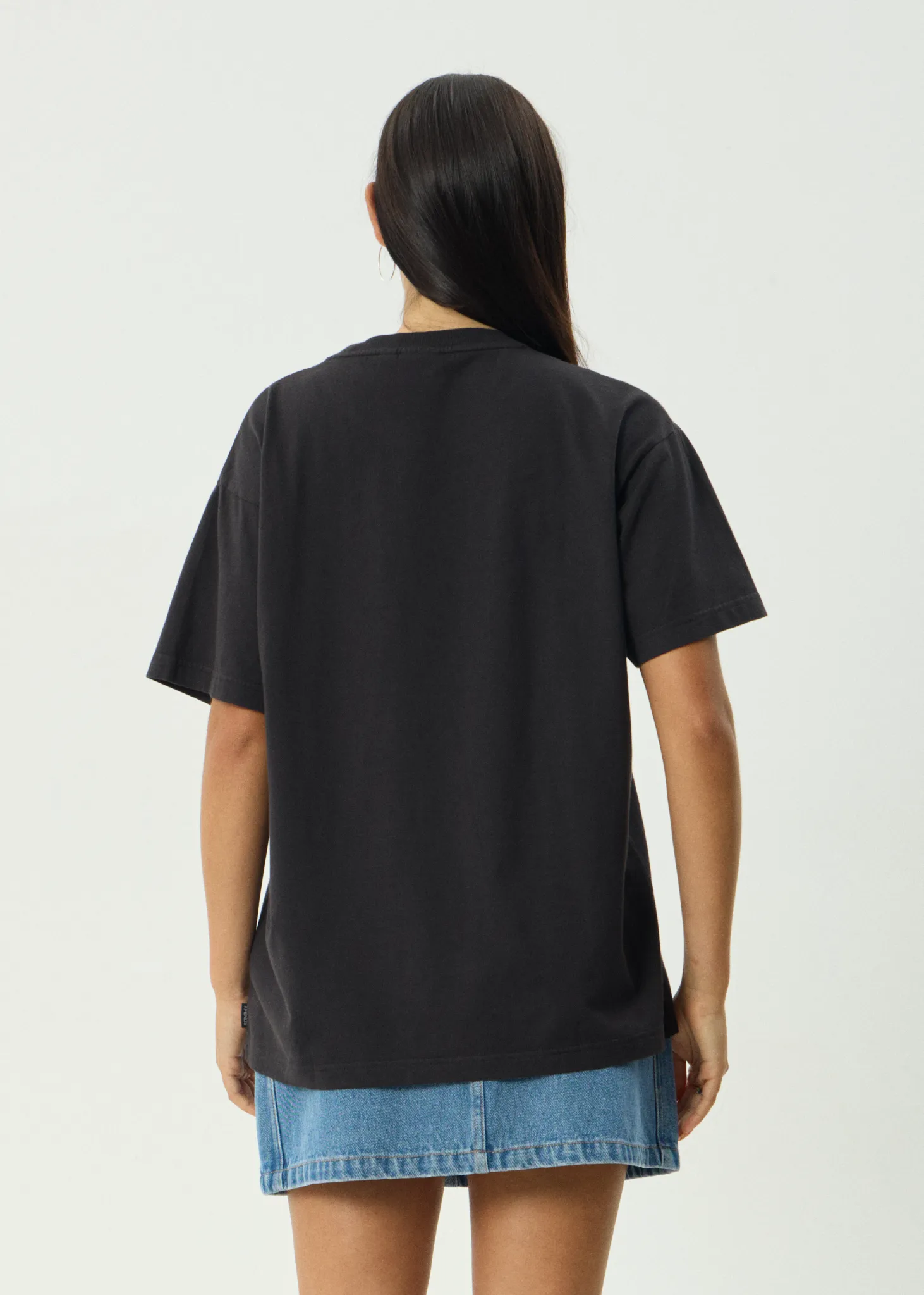 AFENDS Womens Fly Away - Oversized Tee - Stone Black sold by Afends product image thumbnail 5