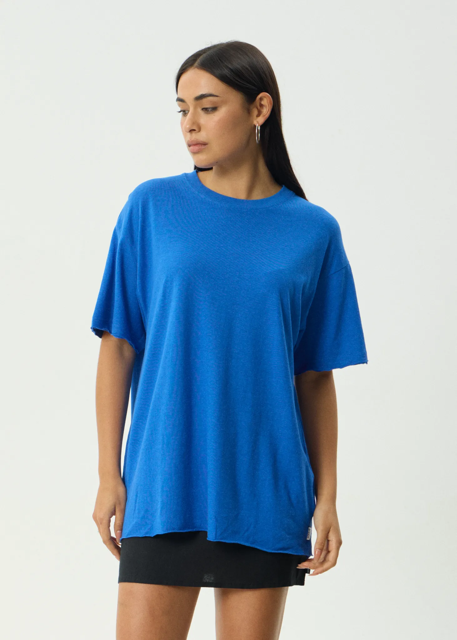 AFENDS Womens Slay - Oversized Tee - Marina sold by Afends