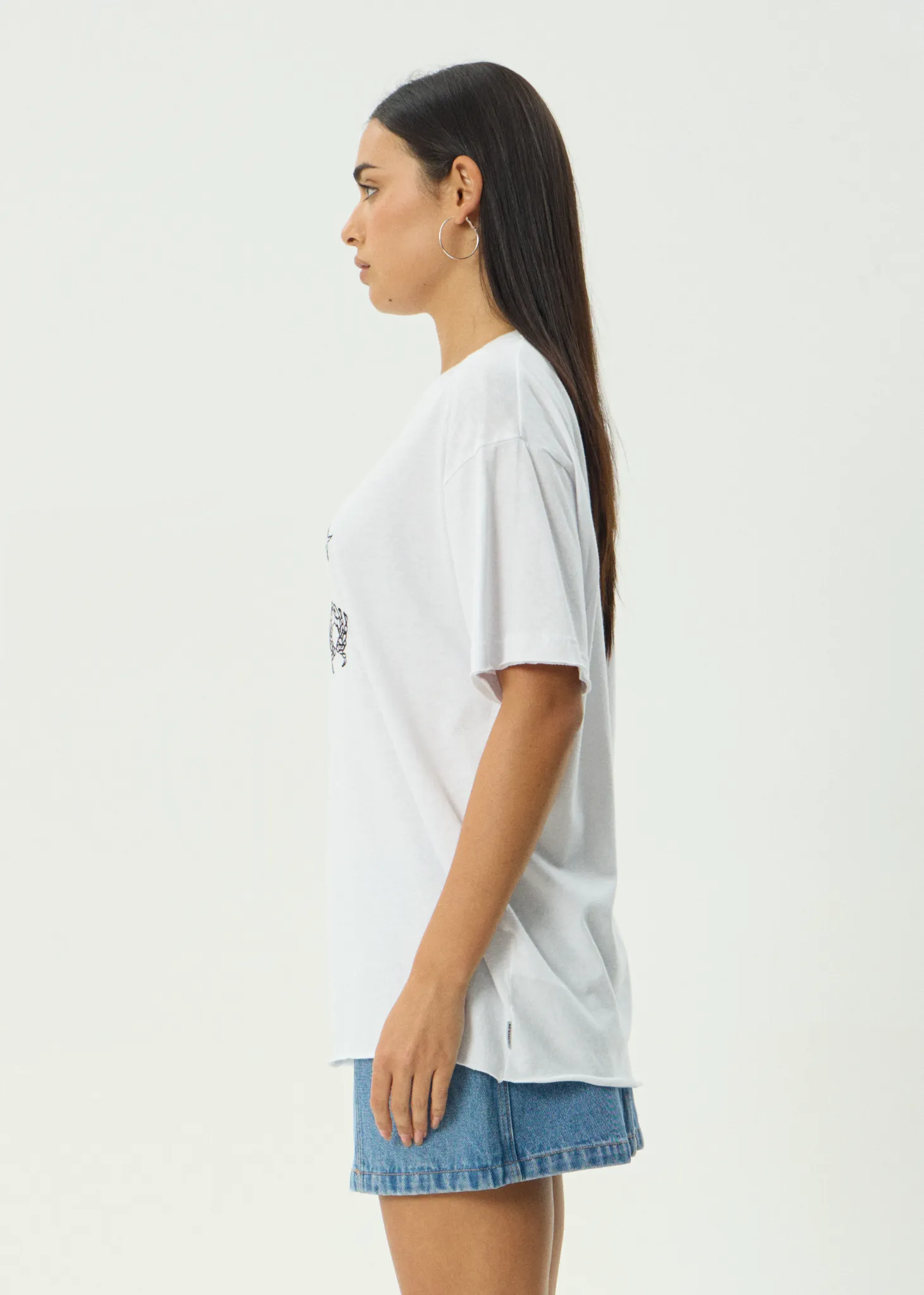 AFENDS Womens Sunbake - Oversized Tee - White sold by Afends product image thumbnail 5