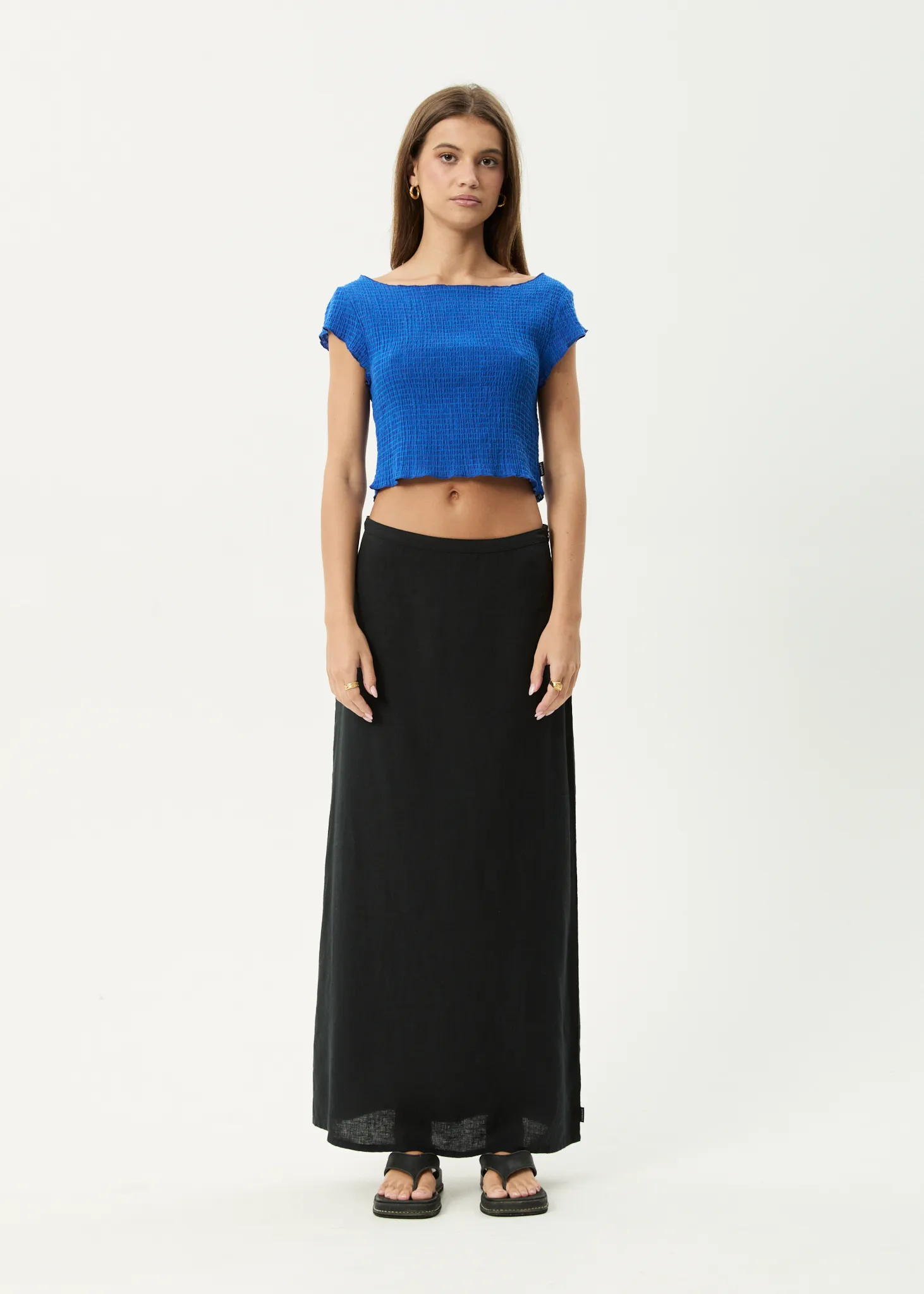 AFENDS Womens Marina - Seersucker Top - Marina sold by Afends product image thumbnail 5