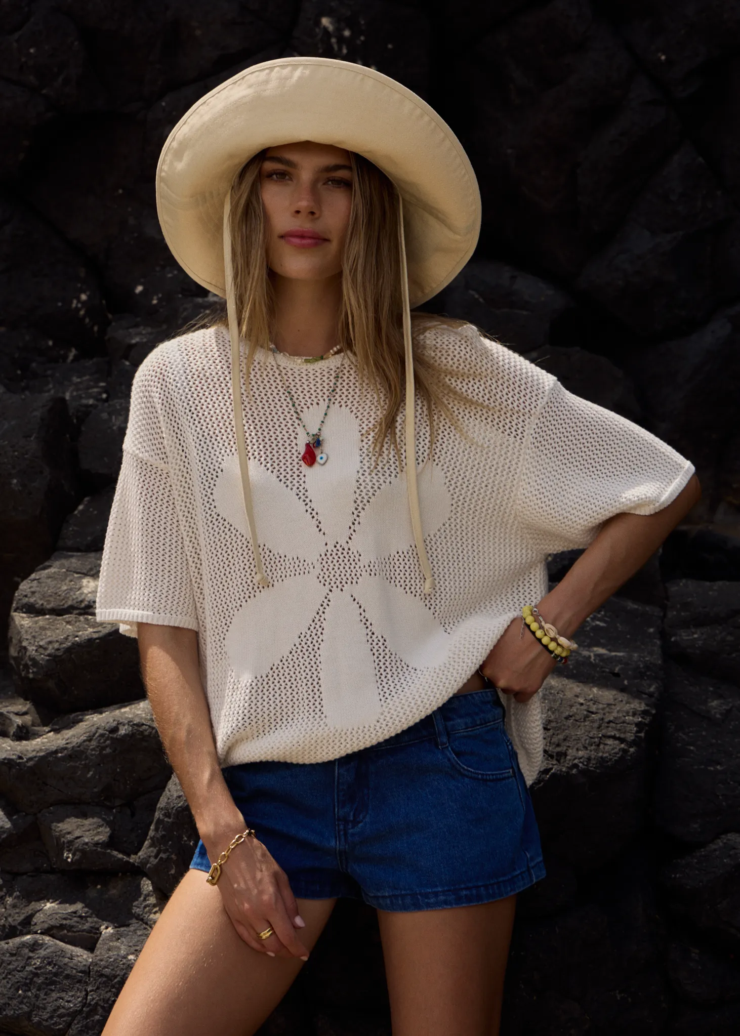 AFENDS Womens Riley - Knit Tee - White sold by Afends product image thumbnail 2