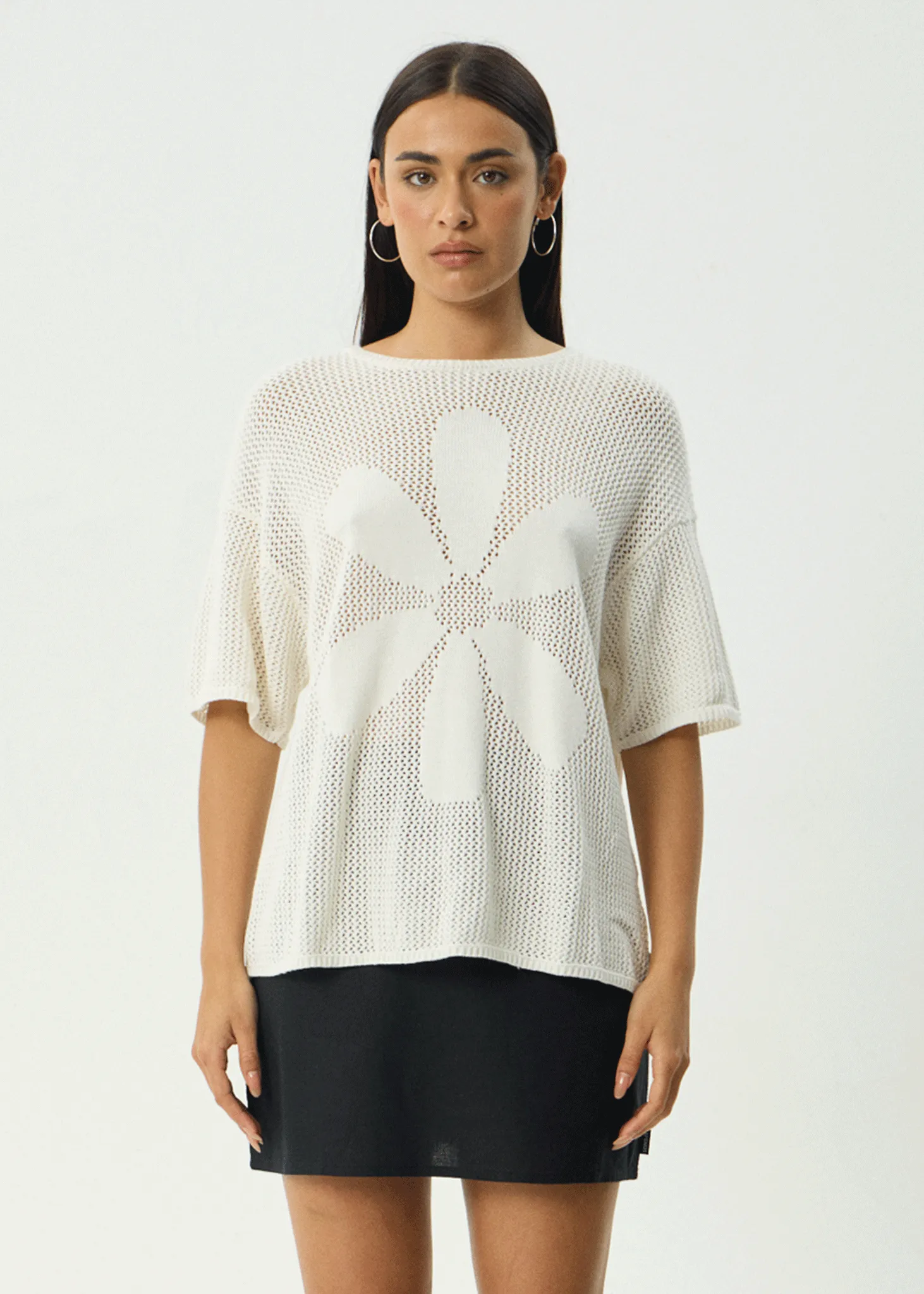 AFENDS Womens Riley - Knit Tee - White sold by Afends