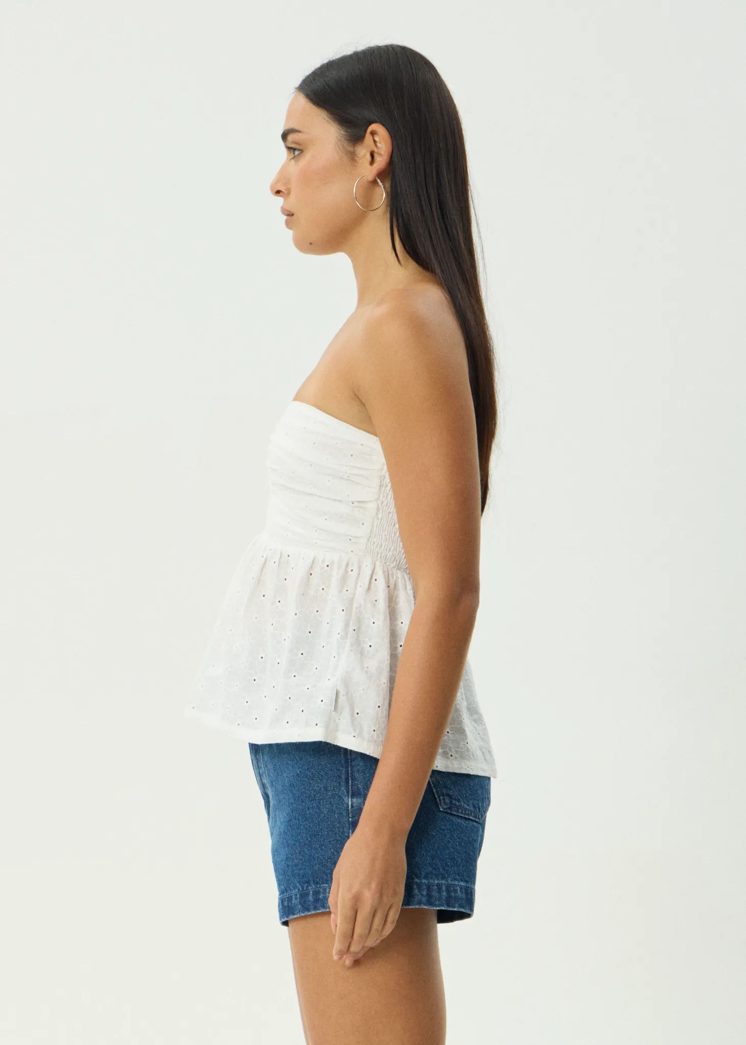 AFENDS Womens Kindred - Strapless Top - White sold by Afends product image thumbnail 4