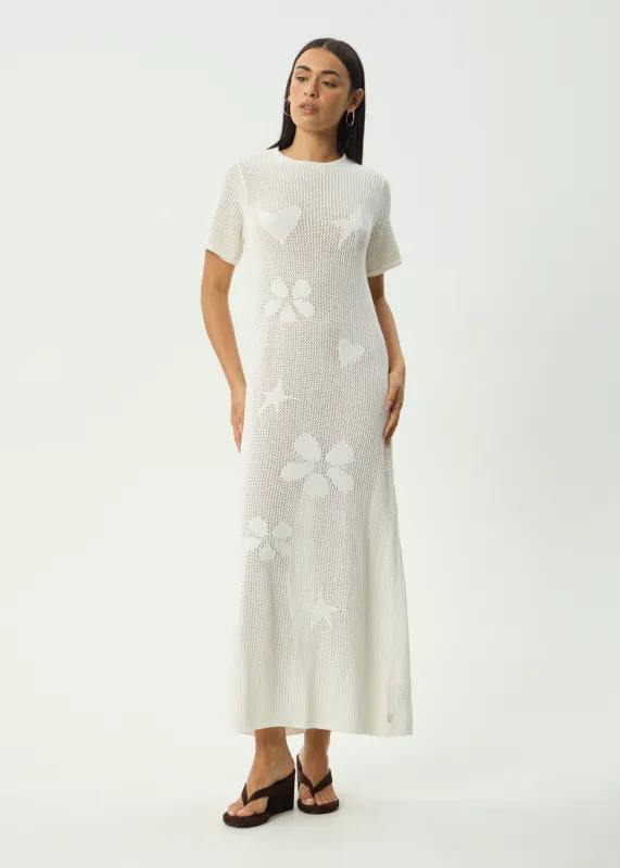 AFENDS Womens Riley - Knit Maxi Dress - White sold by Afends