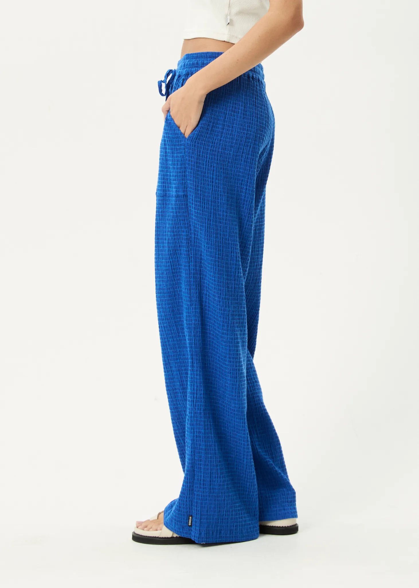 AFENDS Womens Marina - Seersucker Pant - Marina sold by Afends product image thumbnail 5