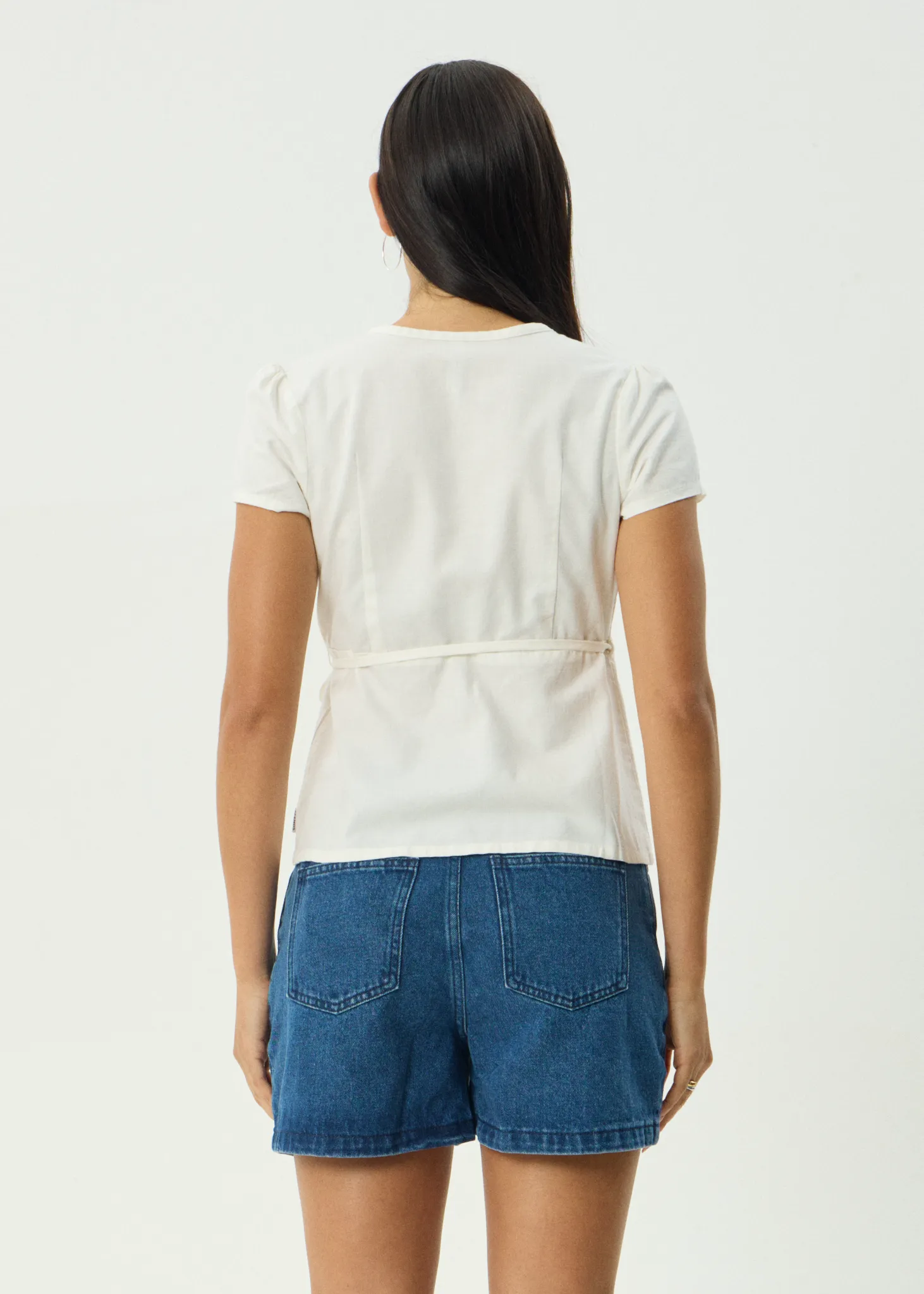 AFENDS Womens Loula - Wrap Top - White sold by Afends product image thumbnail 5