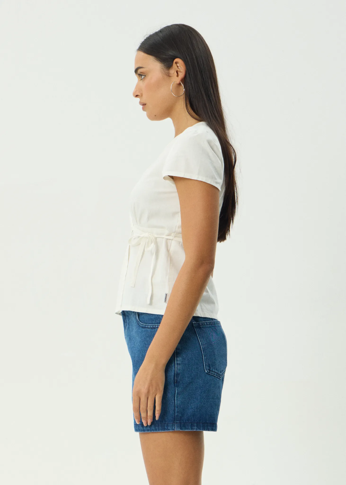 AFENDS Womens Loula - Wrap Top - White sold by Afends product image thumbnail 4