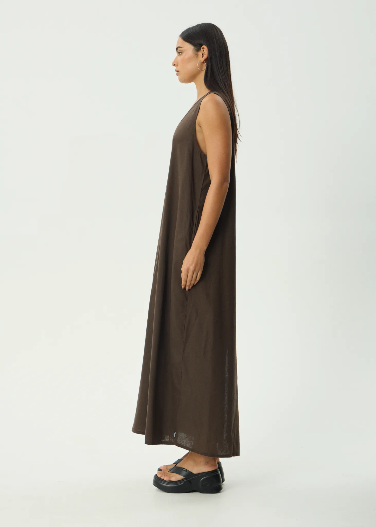 AFENDS Womens Lilo - Maxi Dress - Coffee sold by Afends product image thumbnail 4
