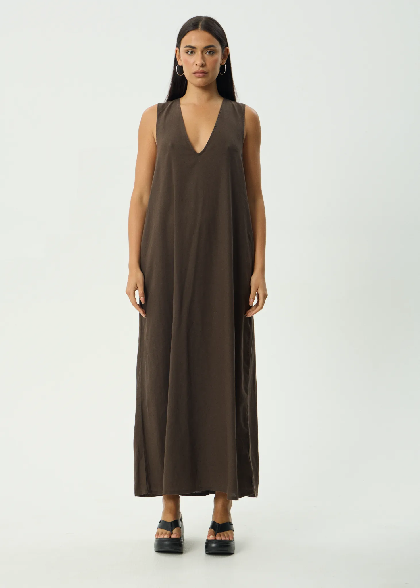 AFENDS Womens Lilo - Maxi Dress - Coffee sold by Afends product image thumbnail 2