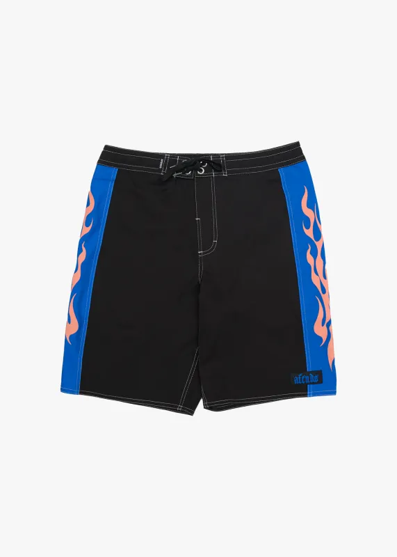 AFENDS Mens Rikki - Surf Related V.2 Boardshorts 20" - Black sold by Afends