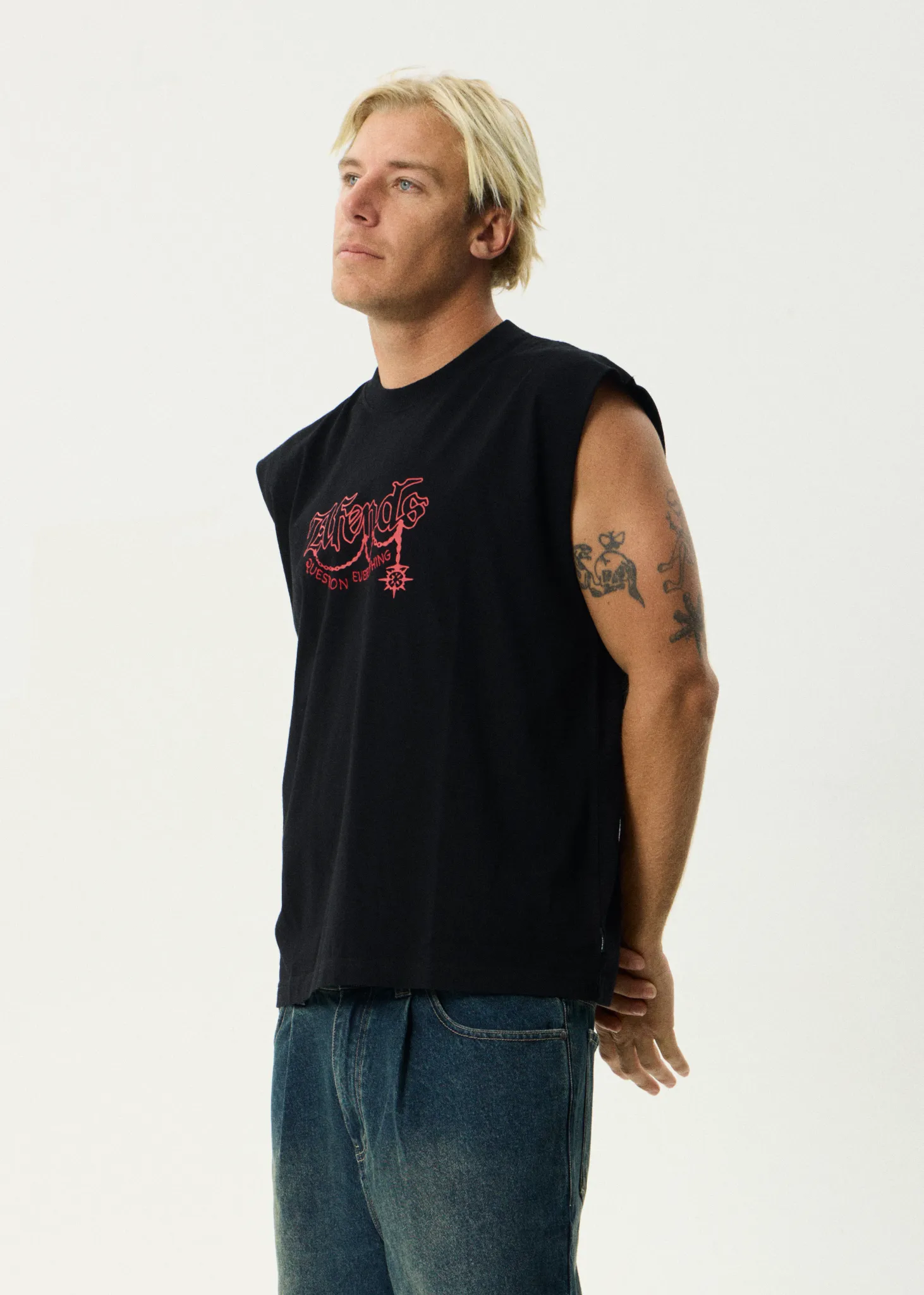 AFENDS Mens Ballz - Sleeveless Tee - Black sold by Afends product image thumbnail 4