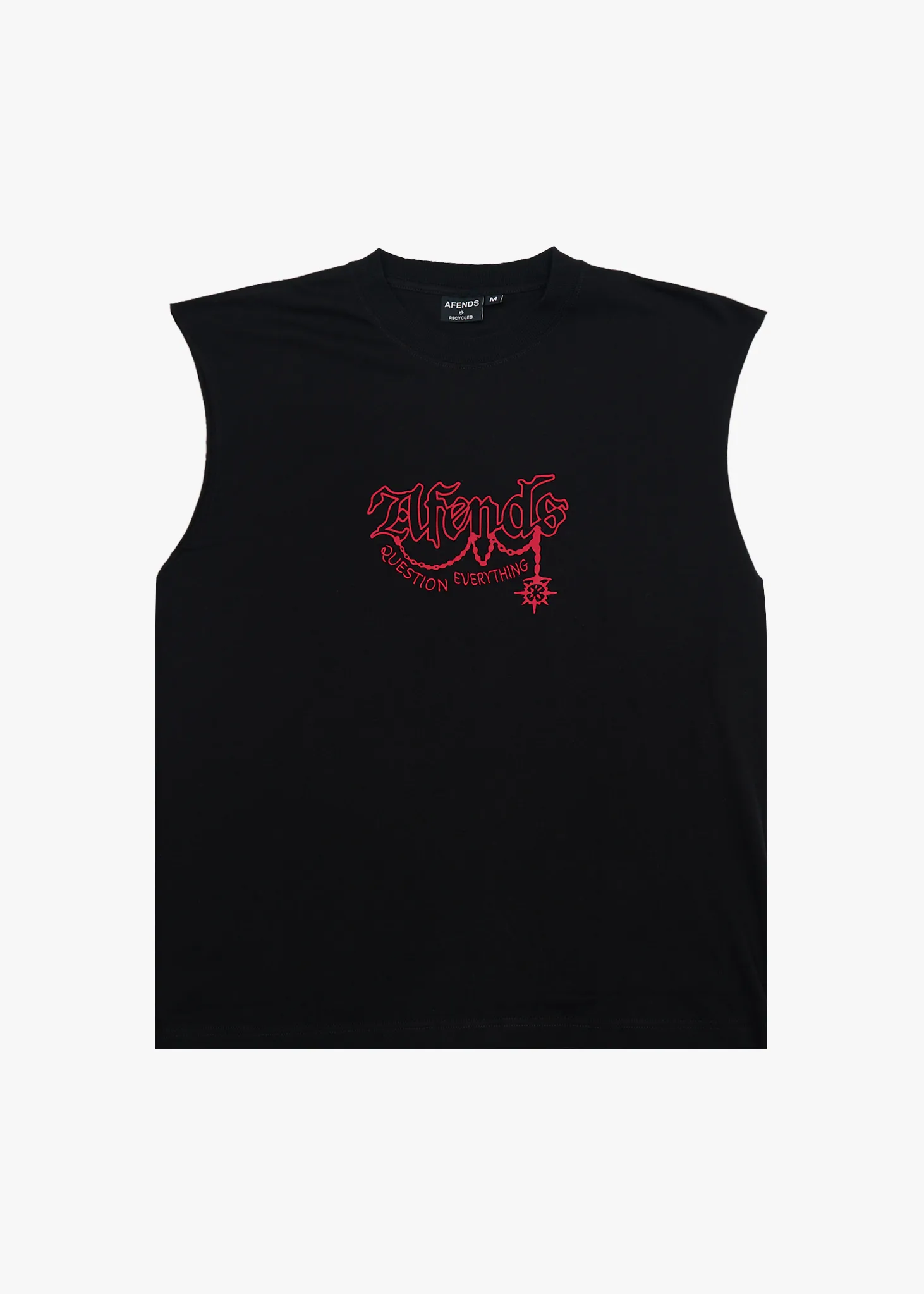 AFENDS Mens Ballz - Sleeveless Tee - Black sold by Afends