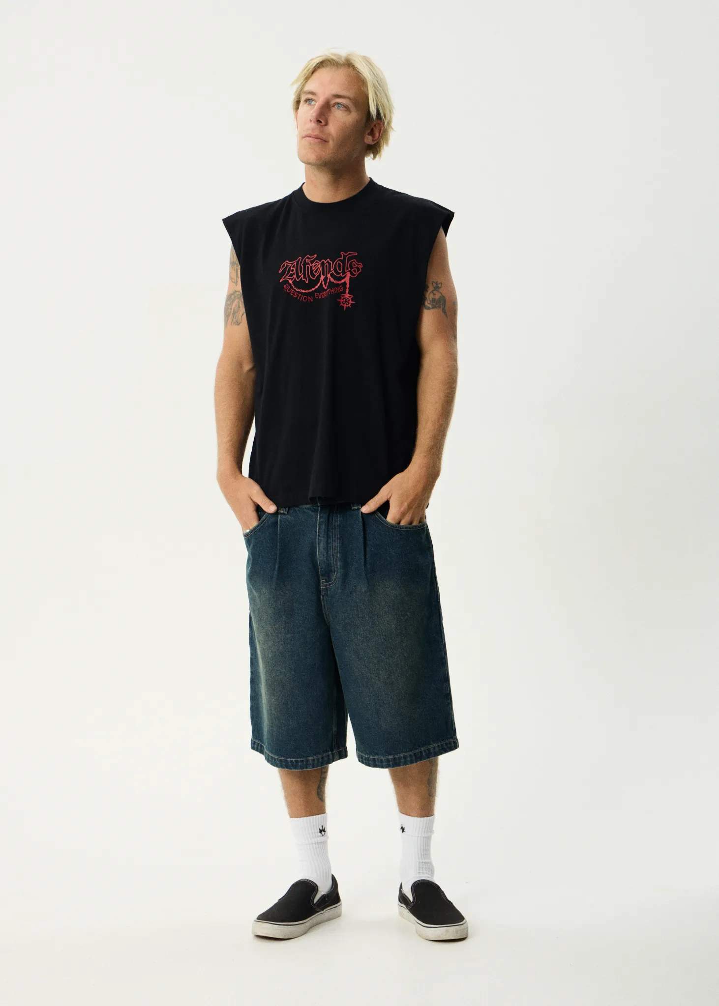 AFENDS Mens Ballz - Sleeveless Tee - Black sold by Afends product image thumbnail 5