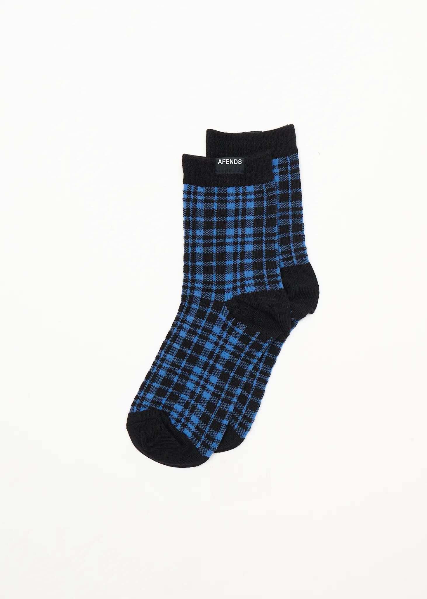 AFENDS Womens Camden Check - Socks Two Pack - Marina Check sold by Afends product image thumbnail 4