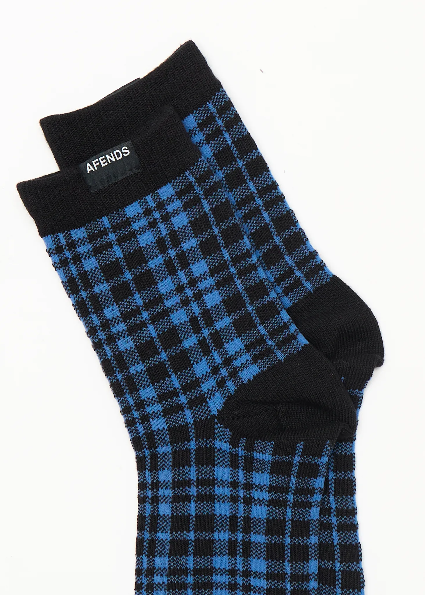 AFENDS Womens Camden Check - Socks Two Pack - Marina Check sold by Afends product image thumbnail 2