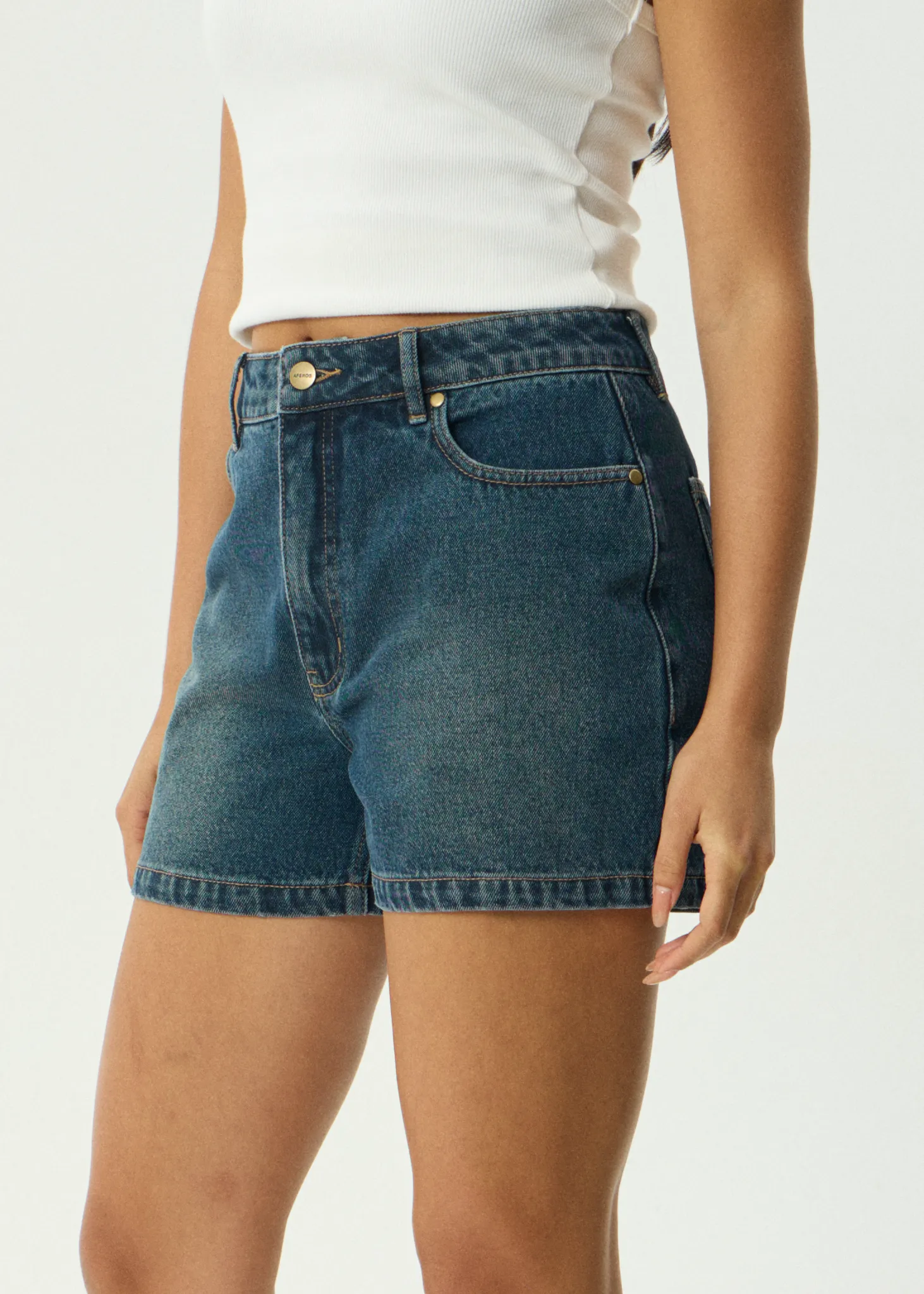 AFENDS Womens Seventy Threes - Denim Short - Vintage Wash sold by Afends product image thumbnail 3