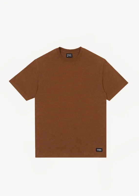 AFENDS Mens Classic - Retro Fit Tee - Toffee sold by Afends