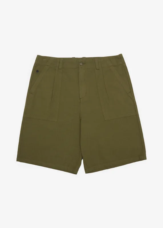 AFENDS Mens Glider - Pleated Short 22" - Military sold by Afends