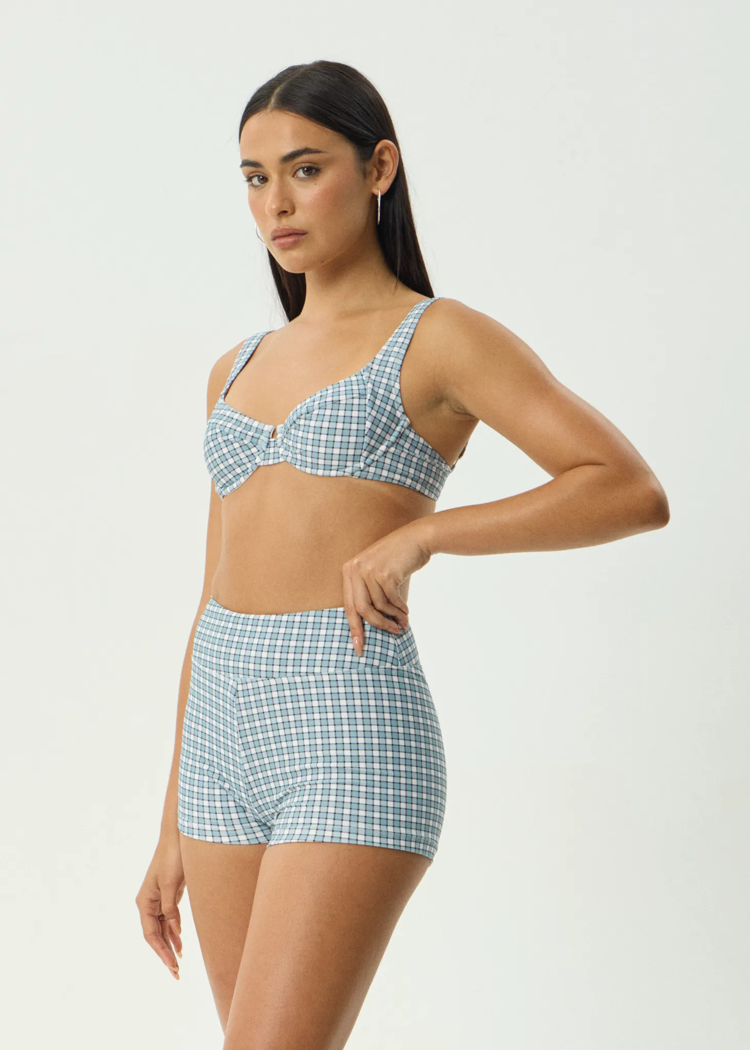 AFENDS Womens Evans - Swim Short - Overcast Check sold by Afends product image thumbnail 4