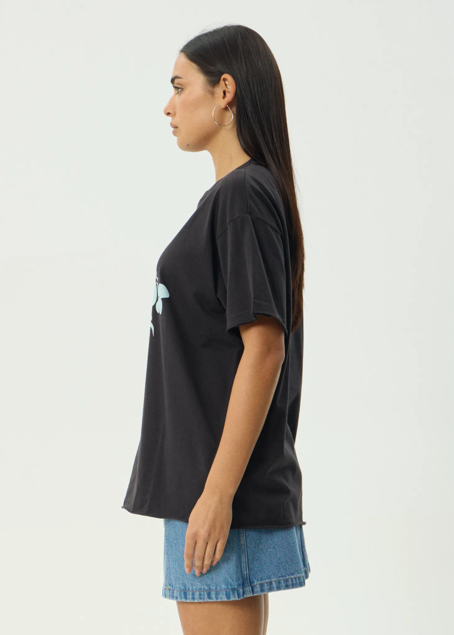 AFENDS Womens Island - Oversized Tee - Stone Black sold by Afends product image thumbnail 4