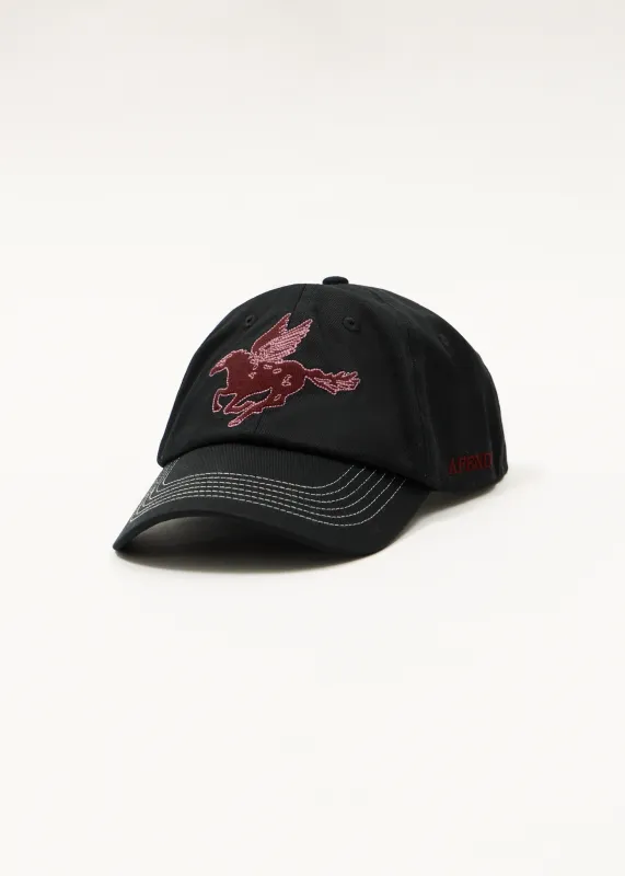 AFENDS Mens Kettle - Six Panel Cap - Black sold by Afends