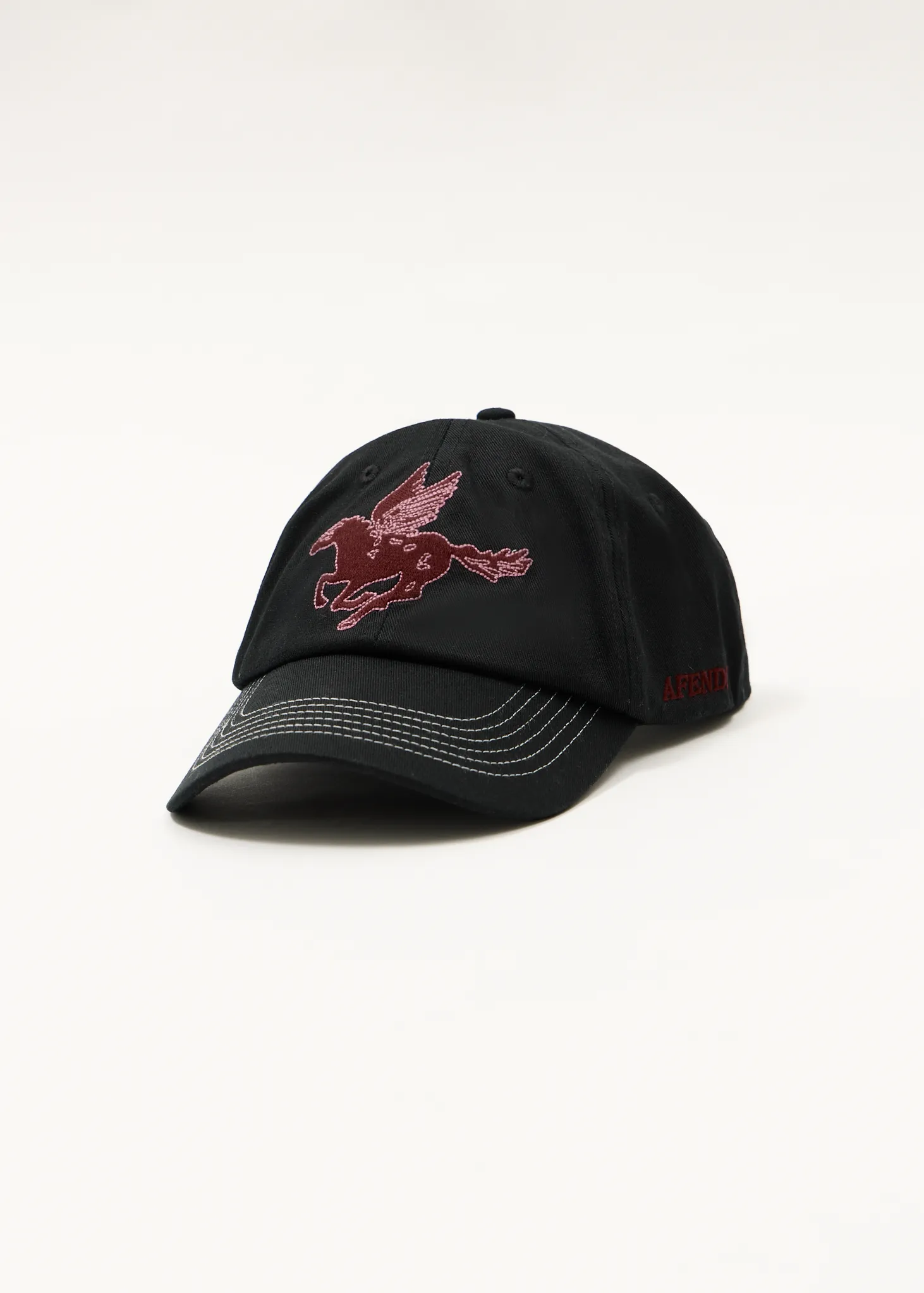 AFENDS Mens Kettle - Six Panel Cap - Black sold by Afends