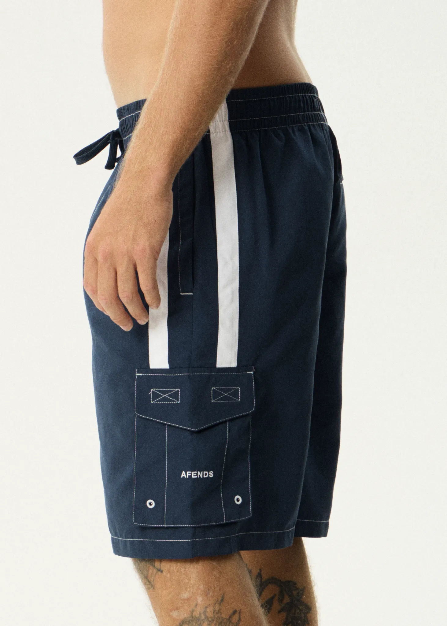 AFENDS Mens House Related - Cargo Swim Short 21" - Navy sold by Afends product image thumbnail 3