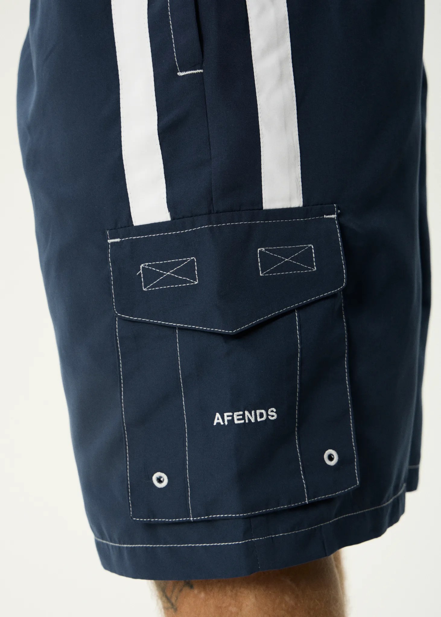 AFENDS Mens House Related - Cargo Swim Short 21" - Navy sold by Afends product image thumbnail 5
