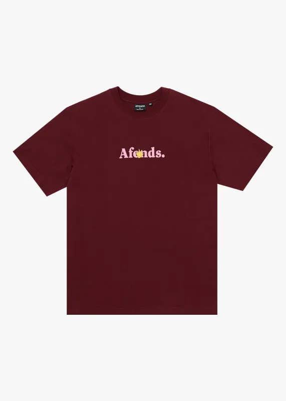 AFENDS Mens Smiles - Retro Tee - Port sold by Afends
