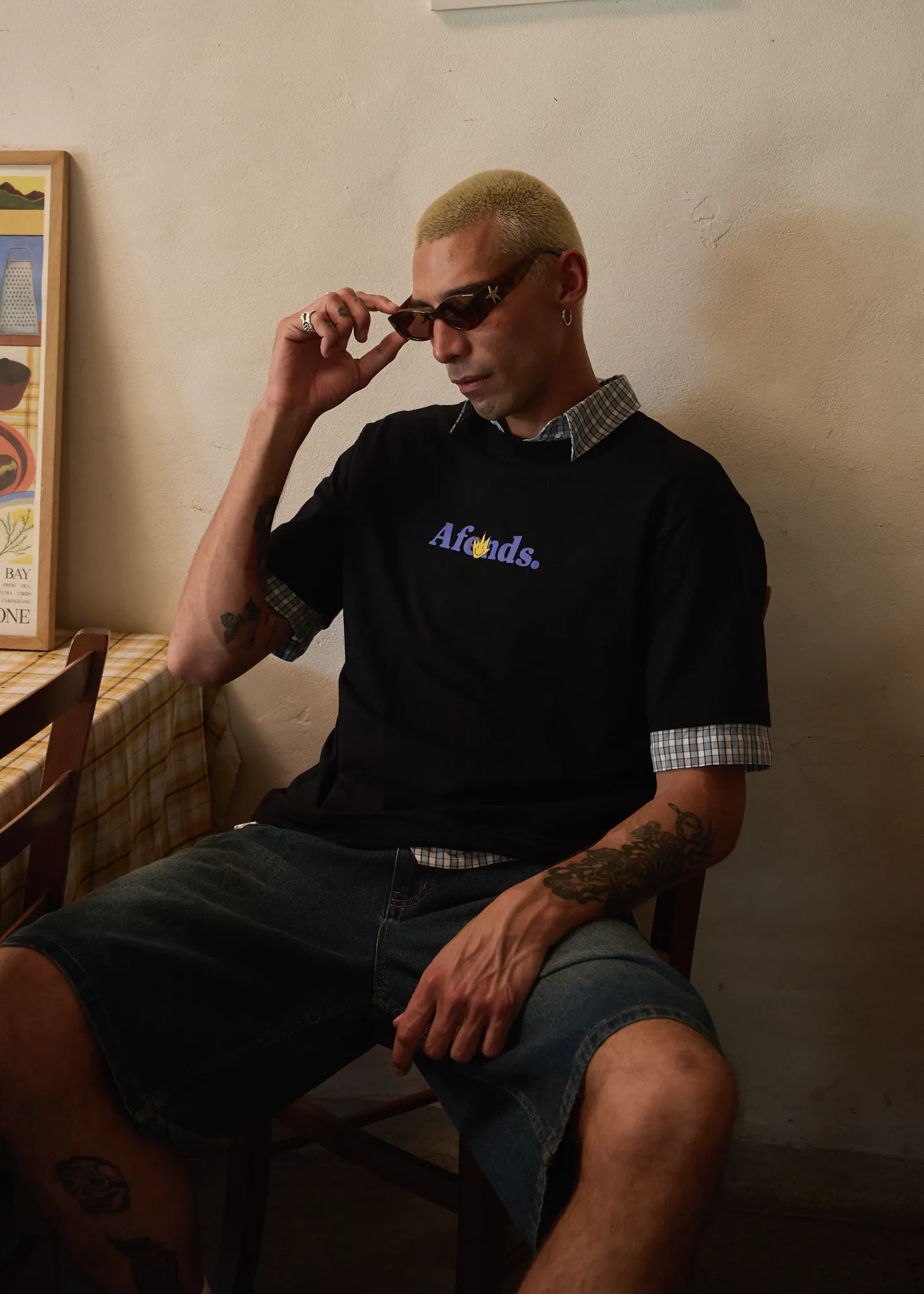 AFENDS Mens Smiles - Retro Tee - Black sold by Afends product image thumbnail 2