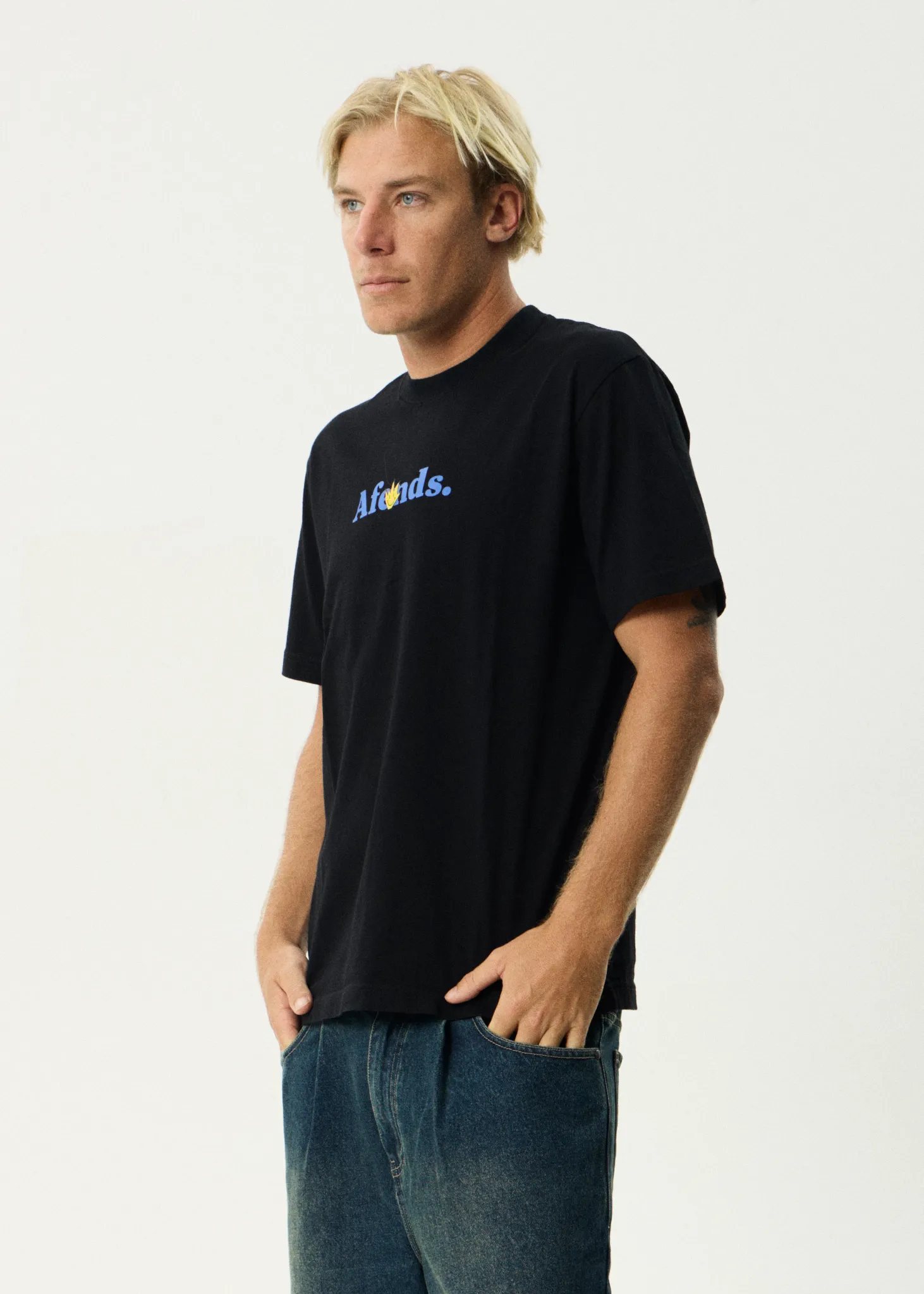 AFENDS Mens Smiles - Retro Tee - Black sold by Afends product image thumbnail 4