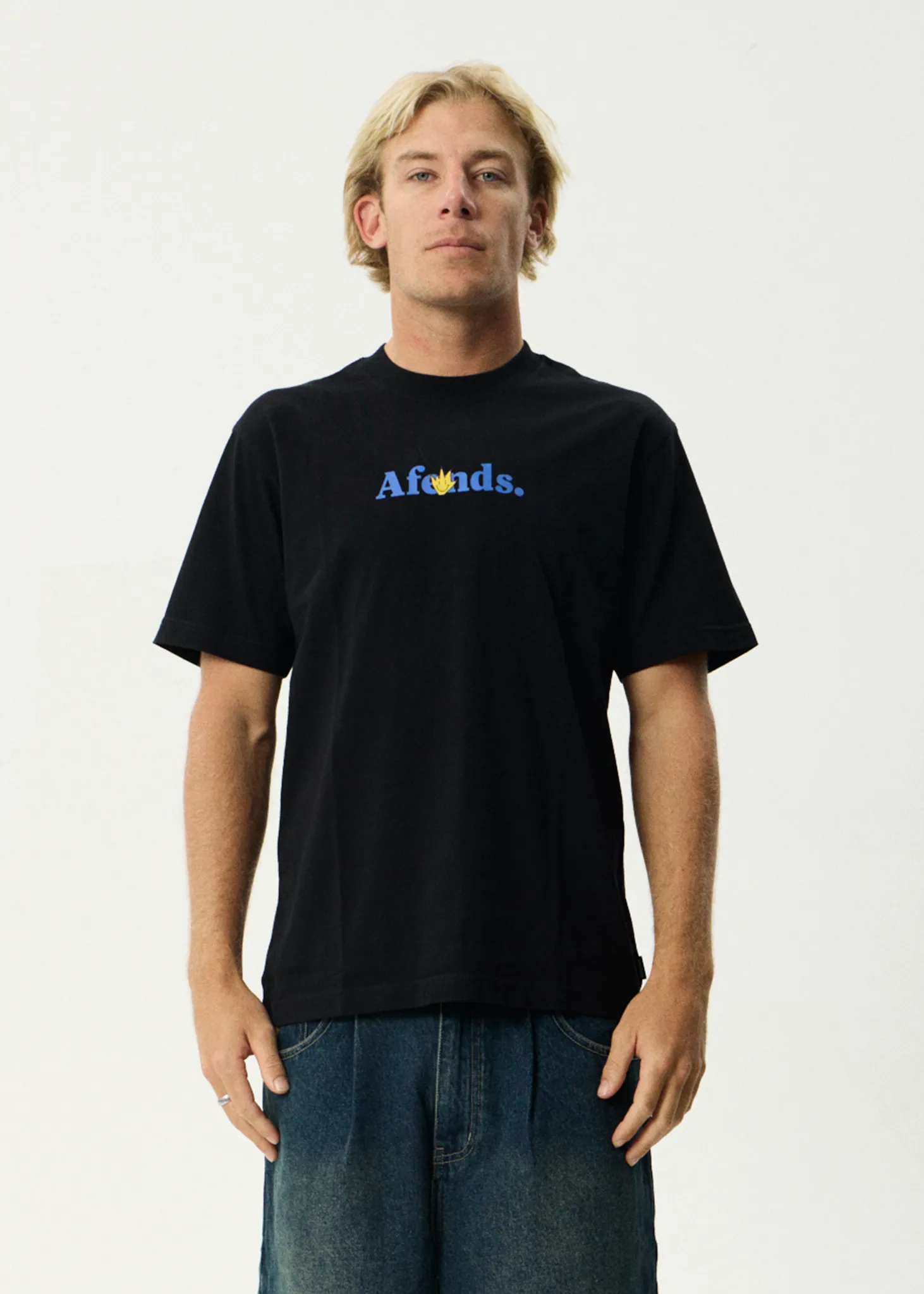 AFENDS Mens Smiles - Retro Tee - Black sold by Afends product image thumbnail 3
