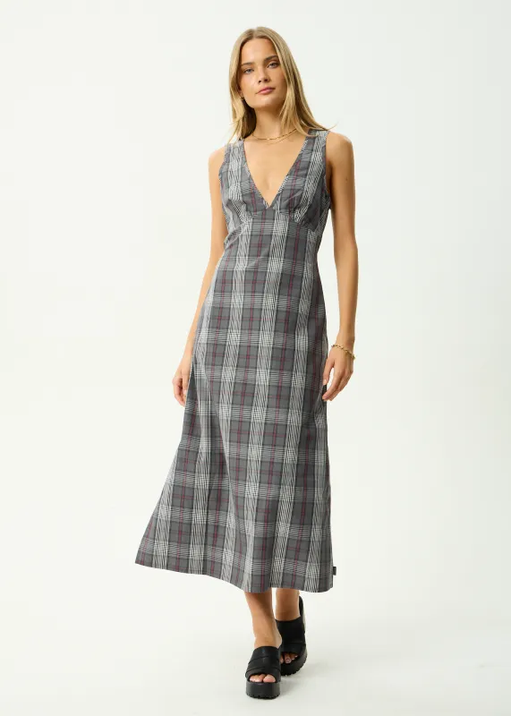 AFENDS Womens Eboni - Maxi Dress - Gunmetal made by Afends