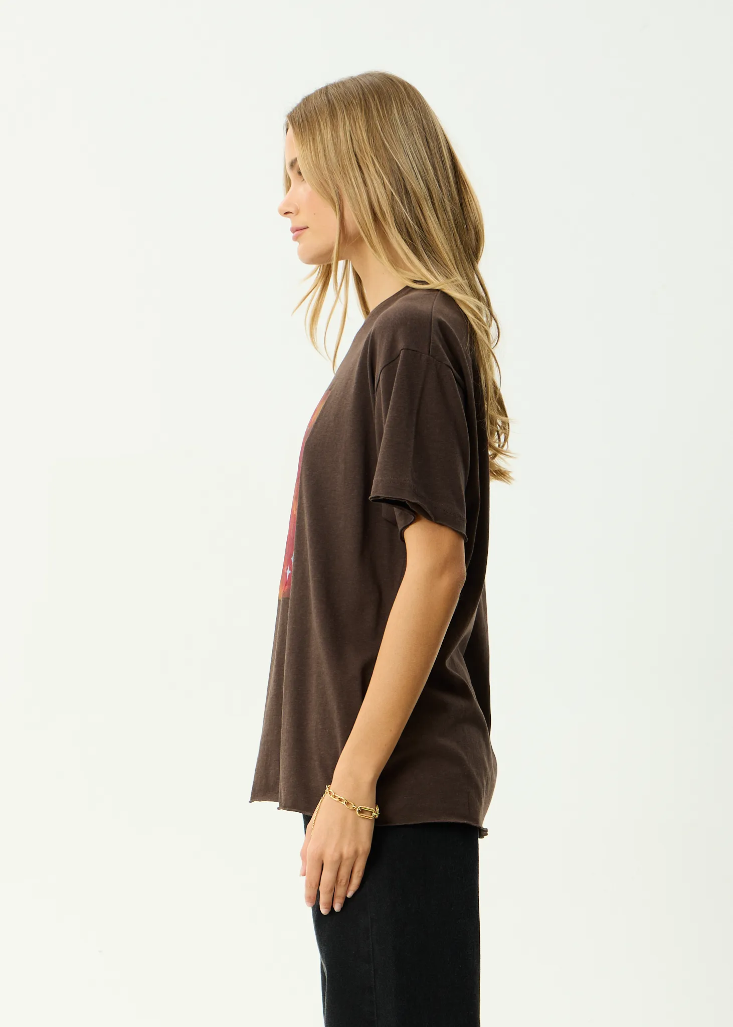 AFENDS Womens Dark Heaven - Oversized Tee - Coffee sold by Afends product image thumbnail 4