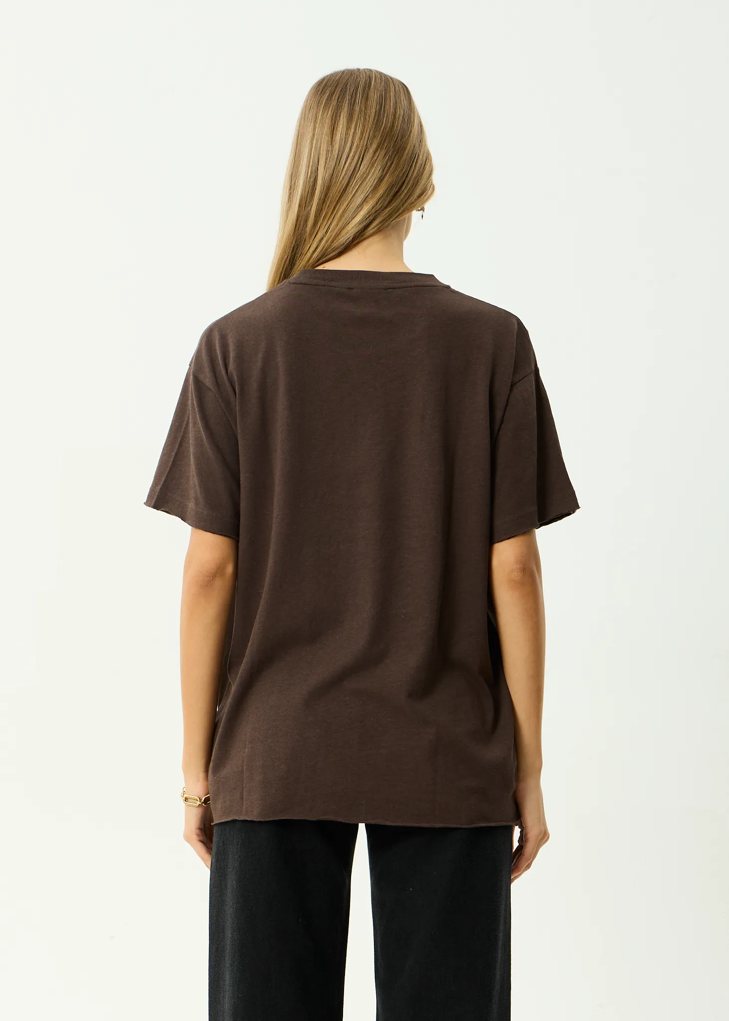 AFENDS Womens Dark Heaven - Oversized Tee - Coffee sold by Afends product image thumbnail 5