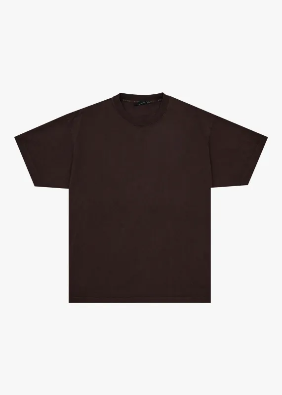 AFENDS Mens Genesis - Heavyweight Recycled Boxy Tee - Washed Coffee sold by Afends