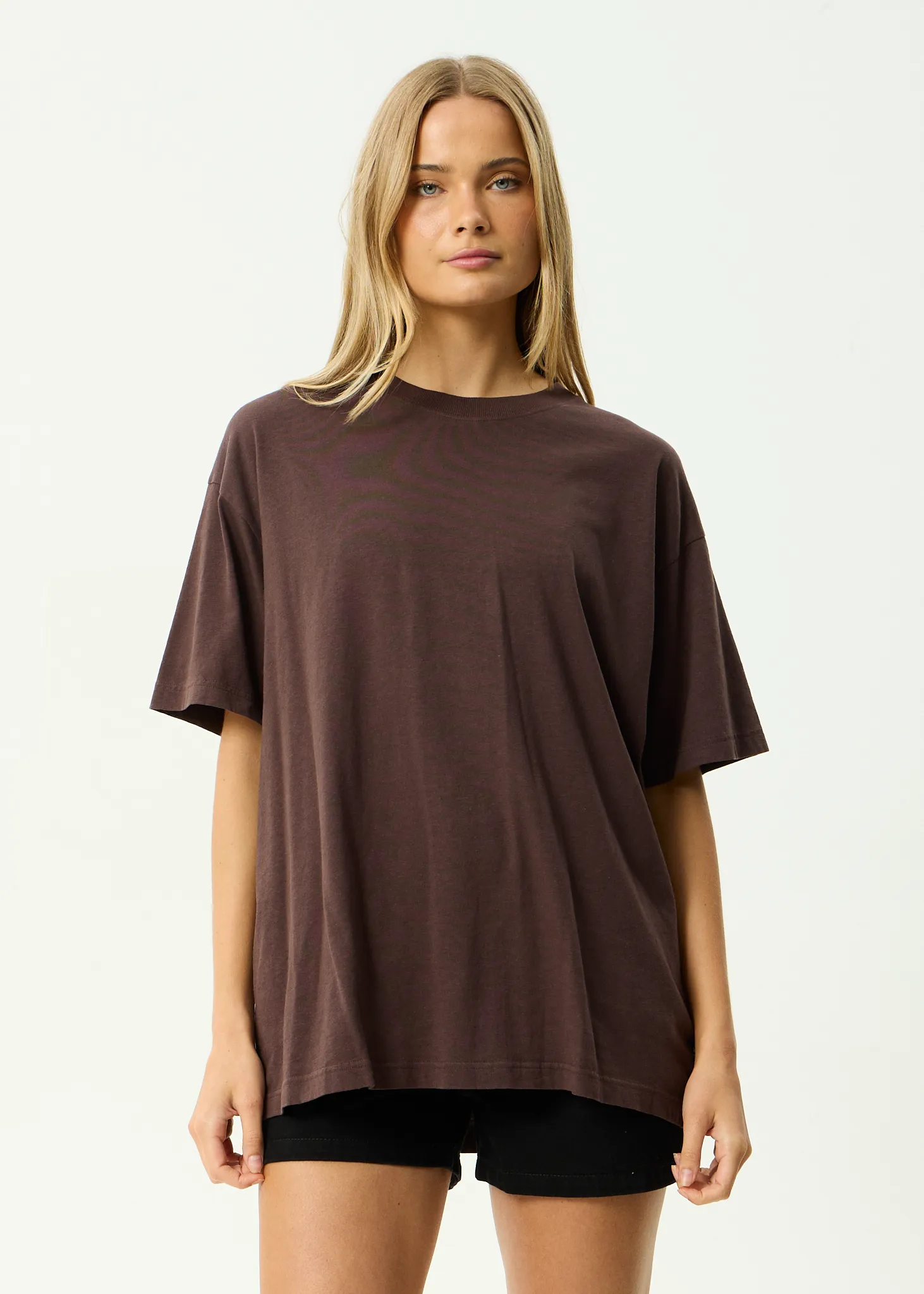 AFENDS Mens Genesis - Heavyweight Recycled Boxy Tee - Washed Coffee sold by Afends product image thumbnail 2