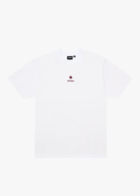 AFENDS Mens Burnin - Retro Tee - White sold by Afends
