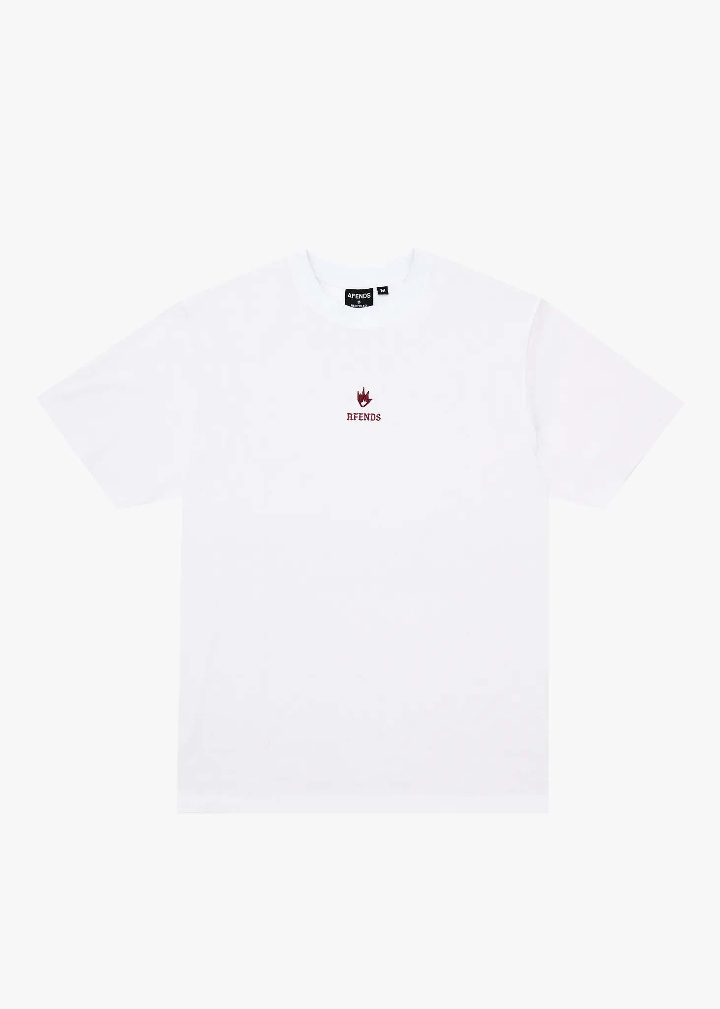 AFENDS Mens Burnin - Retro Tee - White sold by Afends