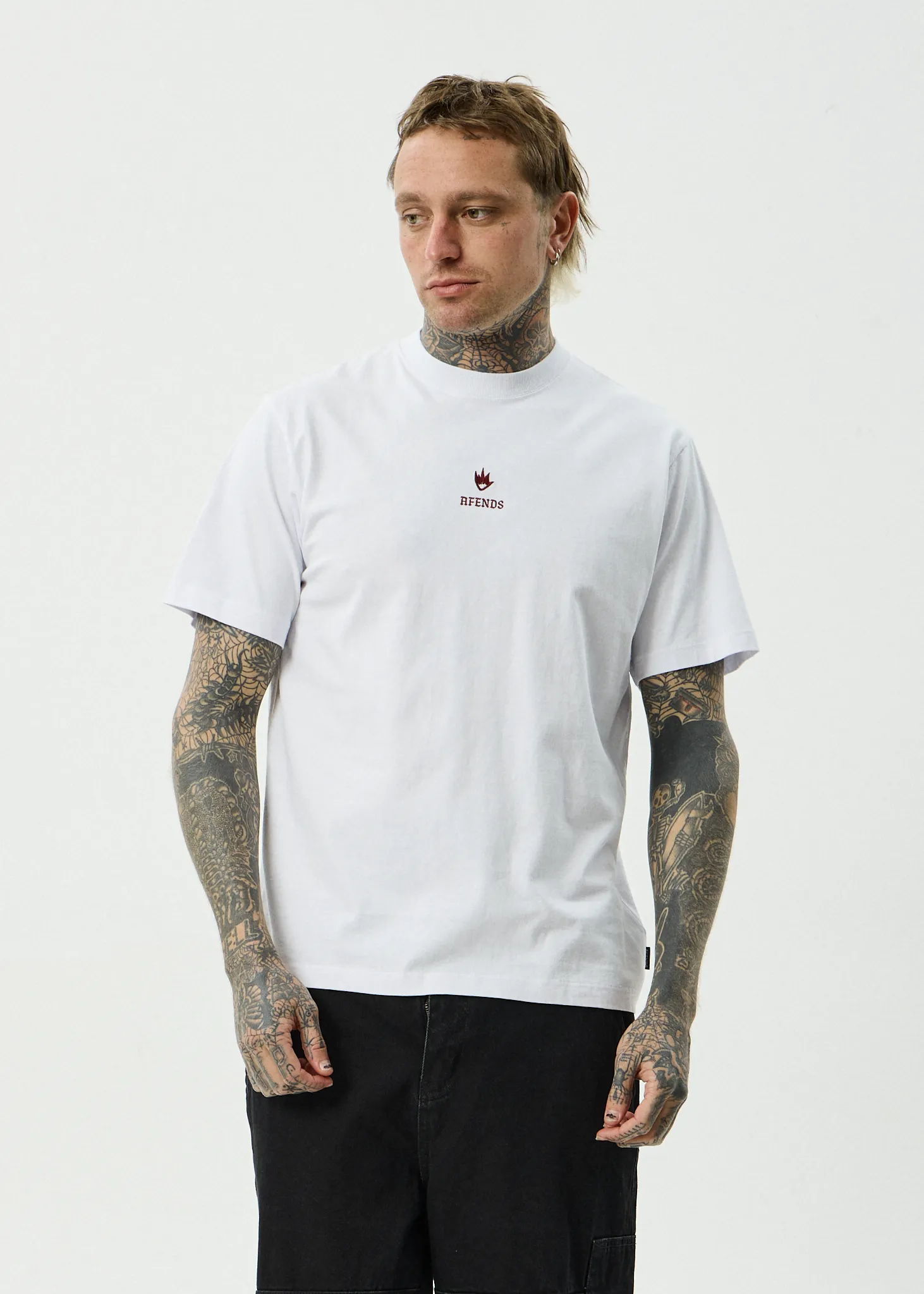 AFENDS Mens Burnin - Retro Tee - White sold by Afends product image thumbnail 2