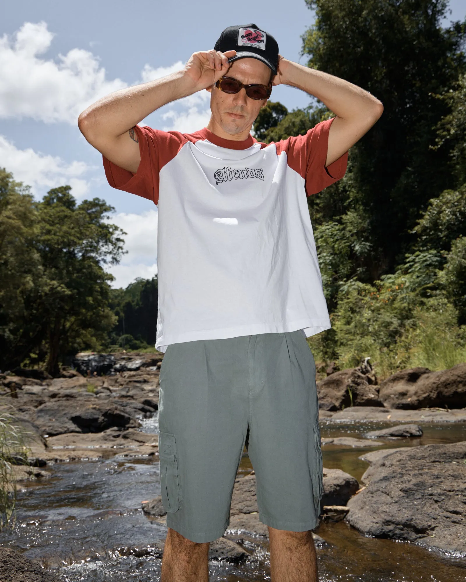 AFENDS Mens Home - Raglan Tee - White sold by Afends product image thumbnail 2