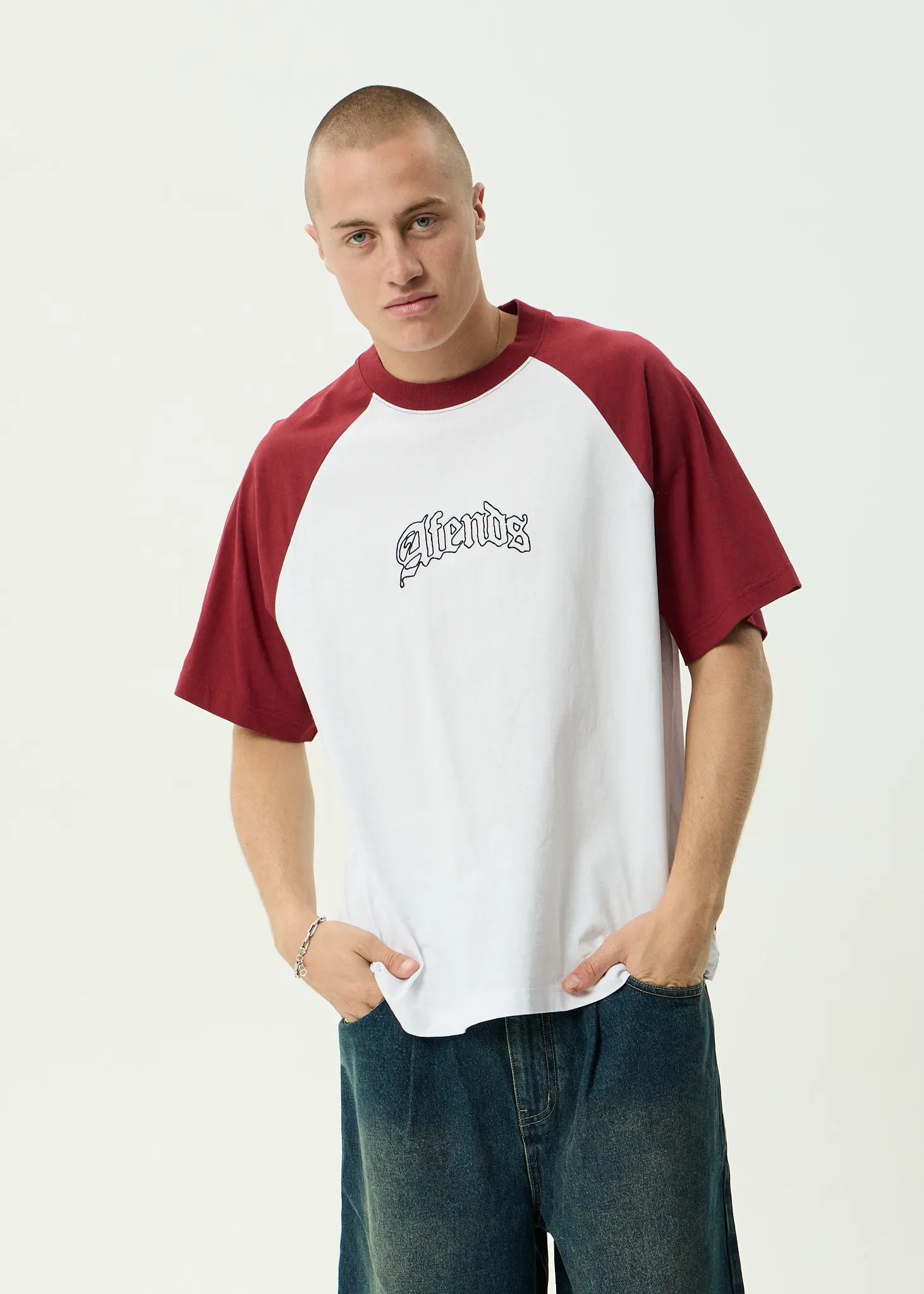 AFENDS Mens Home - Raglan Tee - White sold by Afends product image thumbnail 3