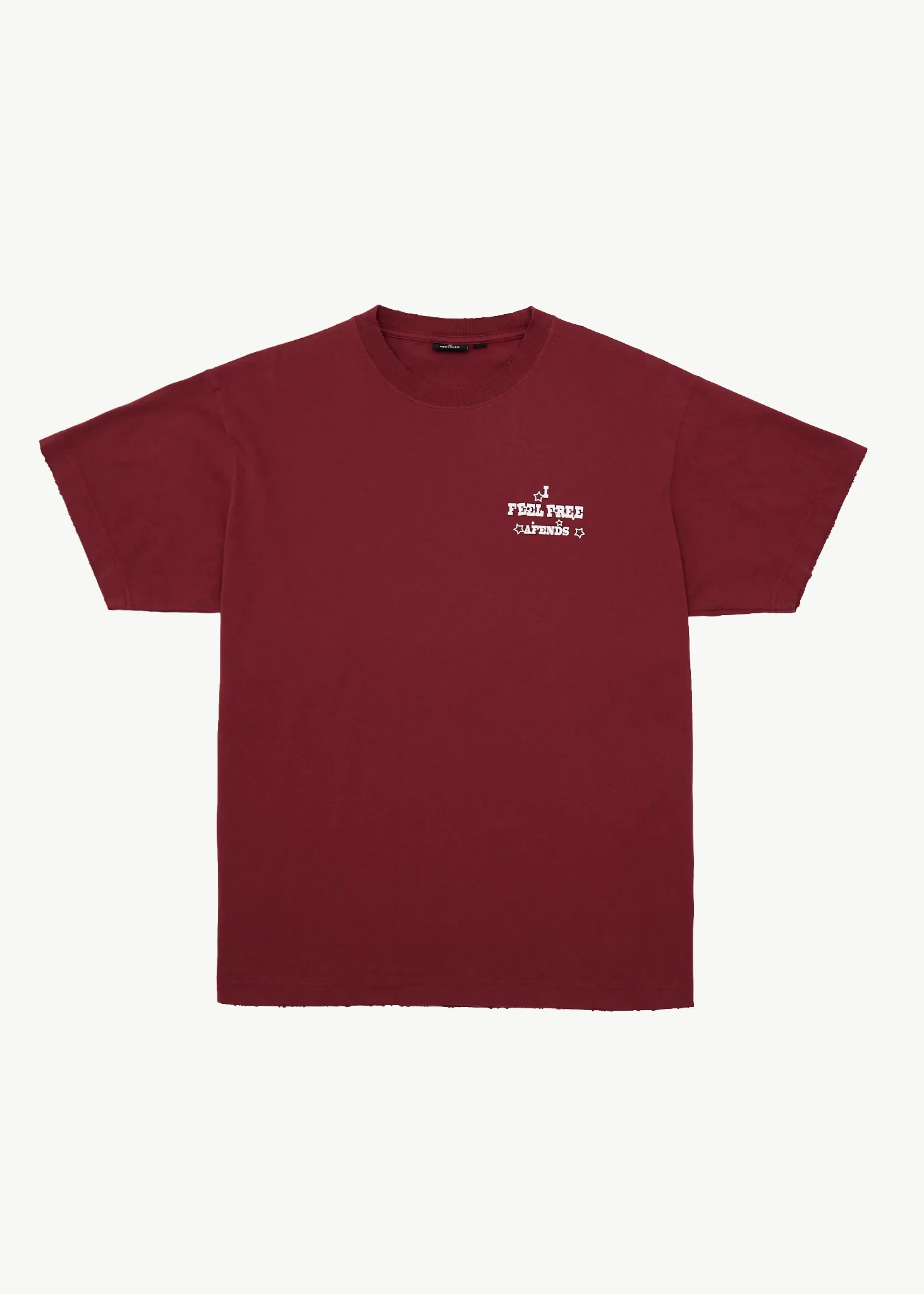 AFENDS Mens Sonoran - Boxy Tee - Washed Burgundy sold by Afends