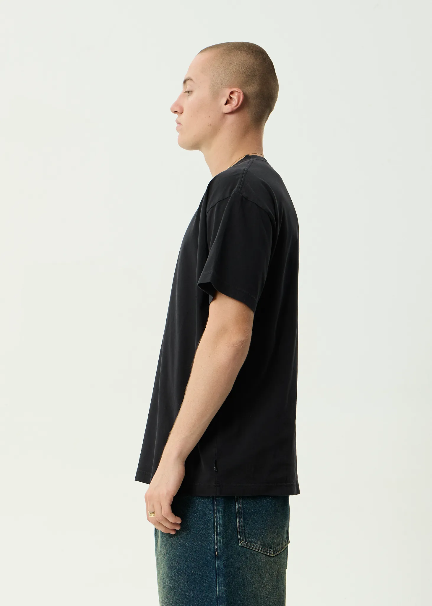 AFENDS Mens Rocked - Boxy Tee - Stone Black sold by Afends product image thumbnail 4