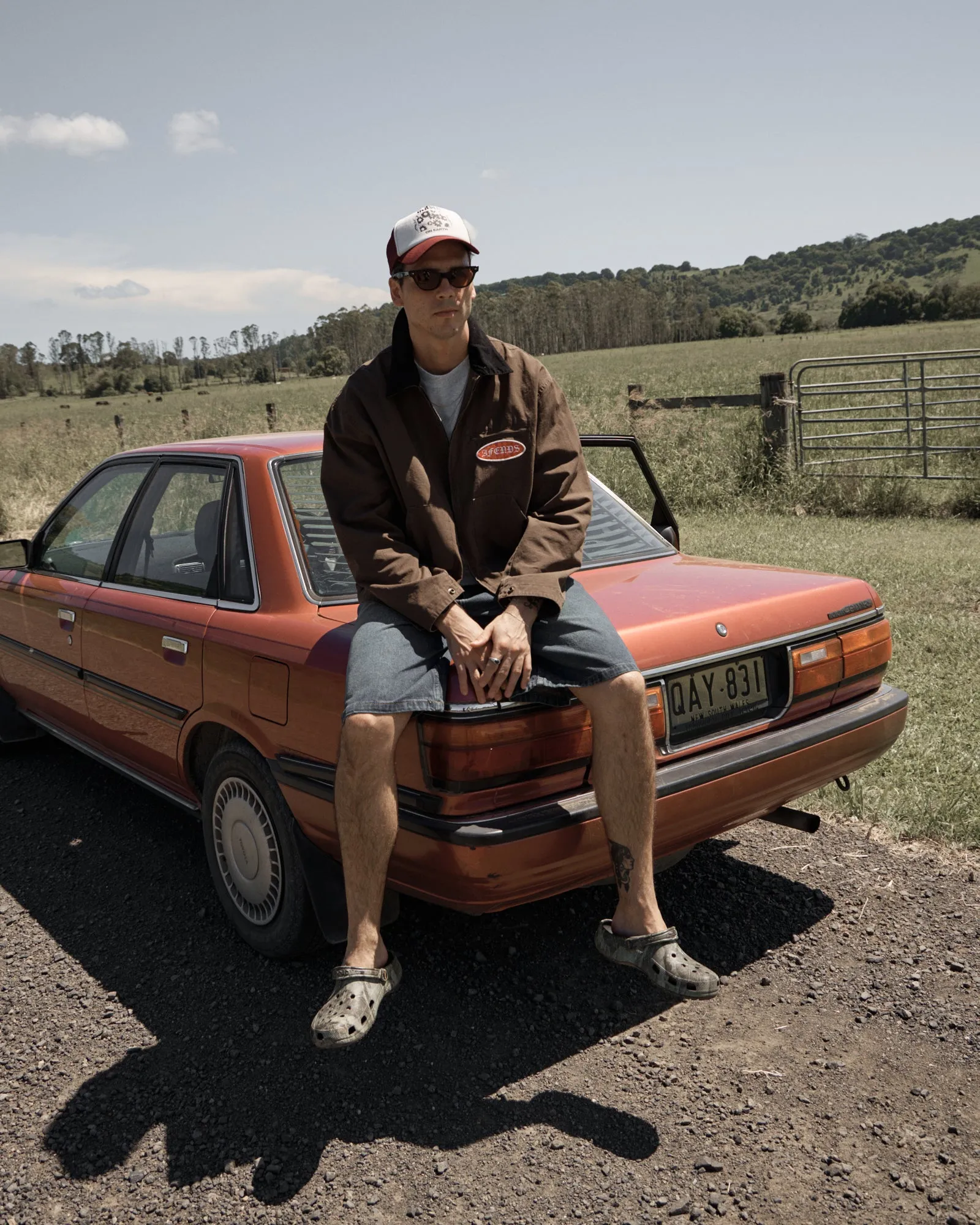 AFENDS Mens Casino Oracle V.2 - Workwear Jacket - Washed Coffee sold by Afends product image thumbnail 3